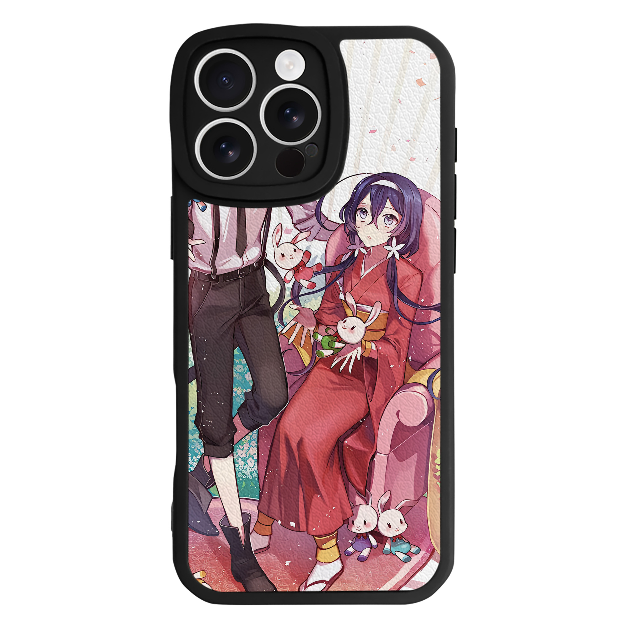 （画像用） 文豪ストレイドッグス Bungo Stray Dogs 【iPhone 16シリーズ対応】シリコンスマホケース（レザー調） 材質：シリコン